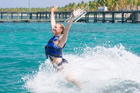 Swimming with 2 Dolphin