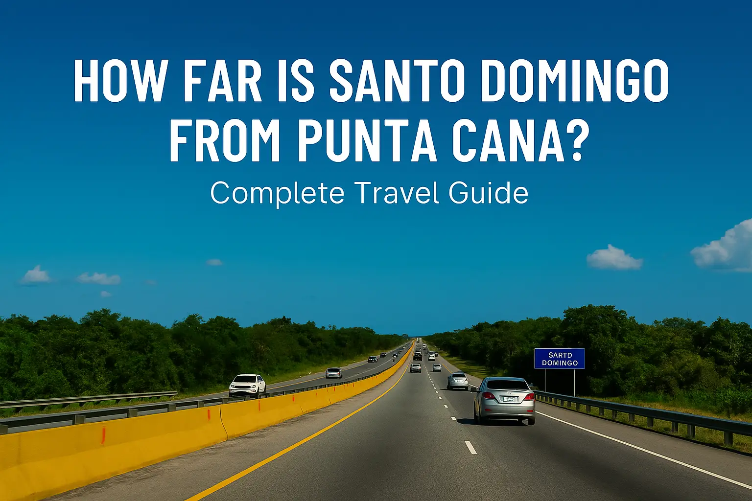 How far is santo domingo from punta cana