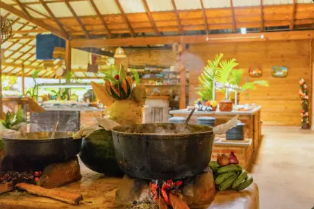 lunch at la hacienda park