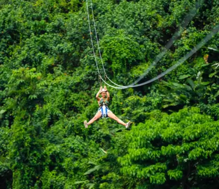 Zipline at la hacienda park